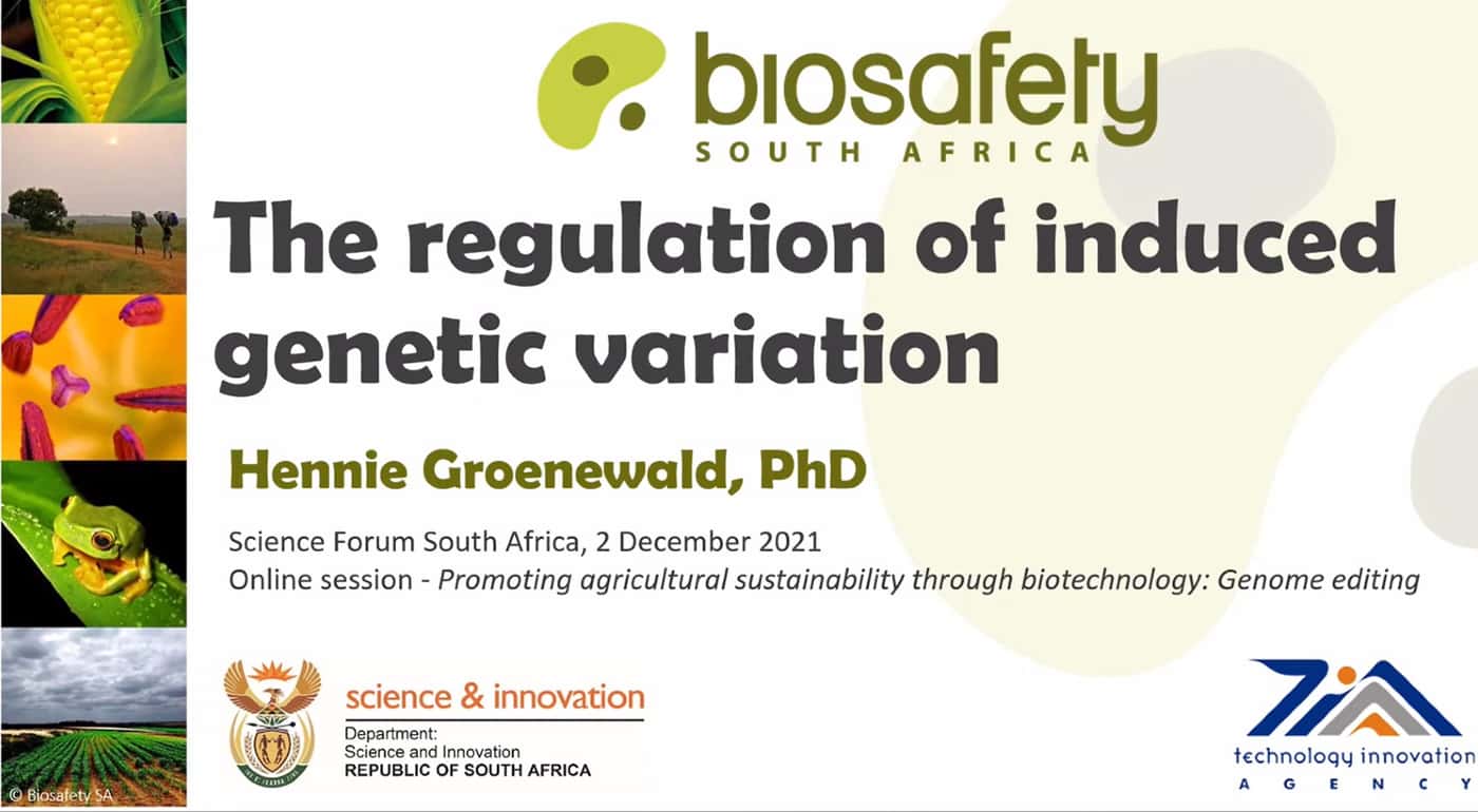 FABIan presents at Genome Editing session at Science Forum South Africa 2021