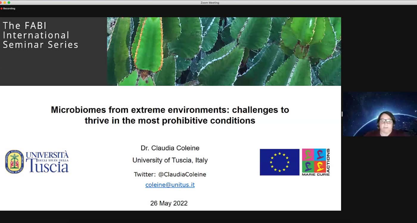 Microbes from extreme environments discussed at the FABI International Seminar Series