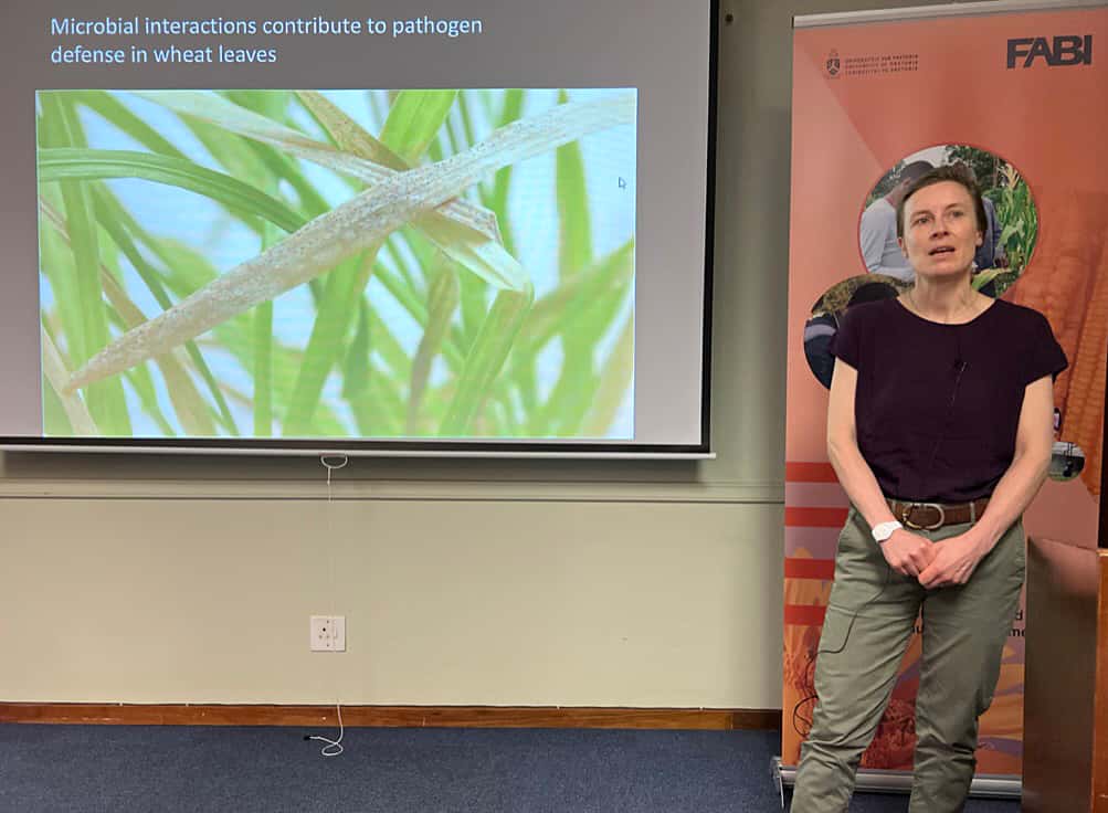 A stimulating visit from a leading plant pathologist, Prof. Eva Stukenbrock