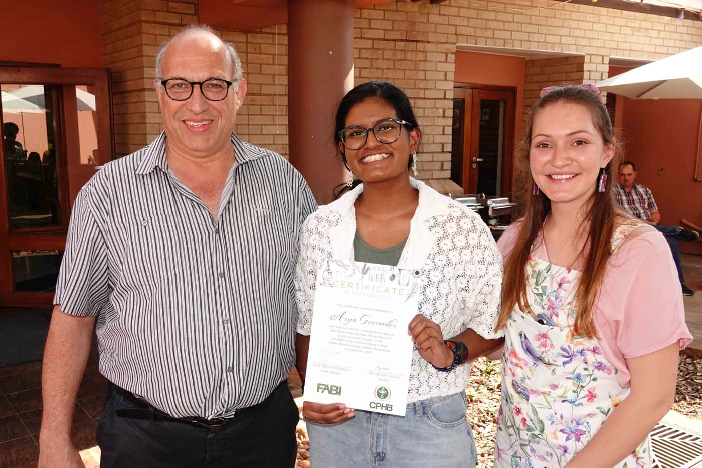 FABI Mentorship students celebrate the completion of their training