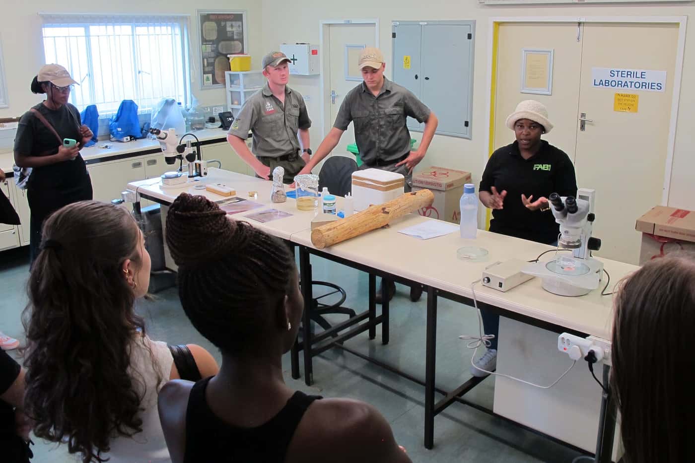 Crop Protection students visit the FABI Biocontrol Facility