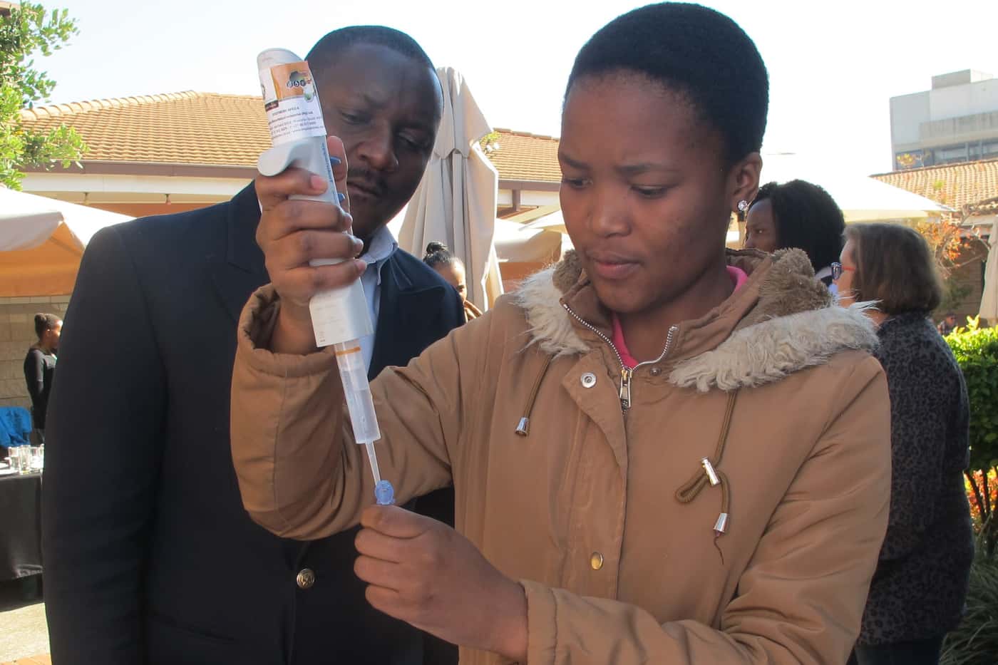 Benedicta Swalarsk-Parry beats 40 competitors to win Inqaba Biotec’s mini pipetting contest