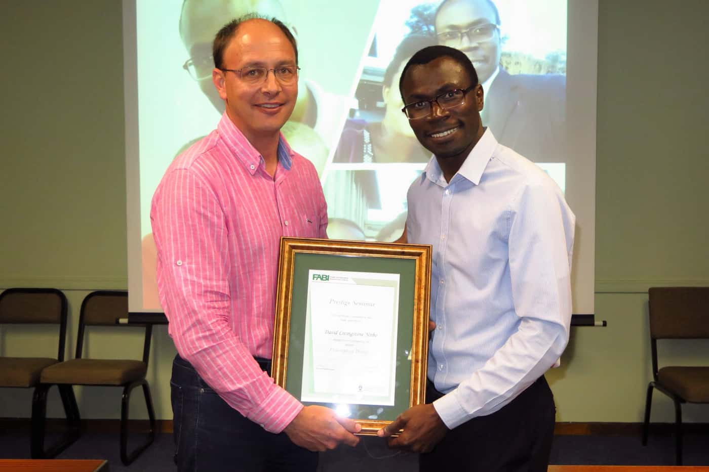 David Nsibo becomes the 13th FABIan to pass his PhD in 2019