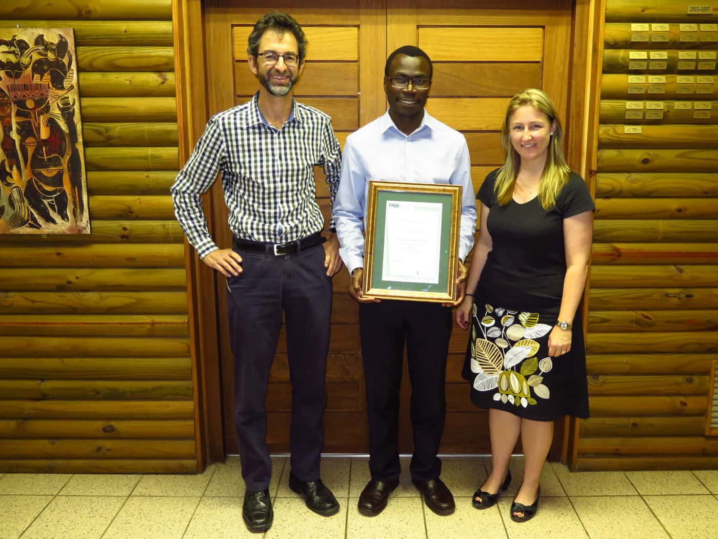 David Nsibo becomes the 13th FABIan to pass his PhD in 2019