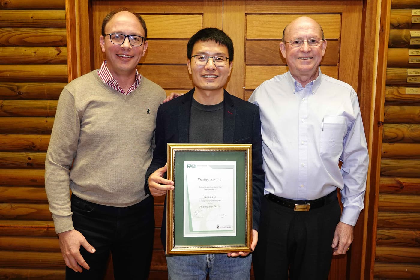 GuoQing's PhD marks 20 years of research collaboration with China