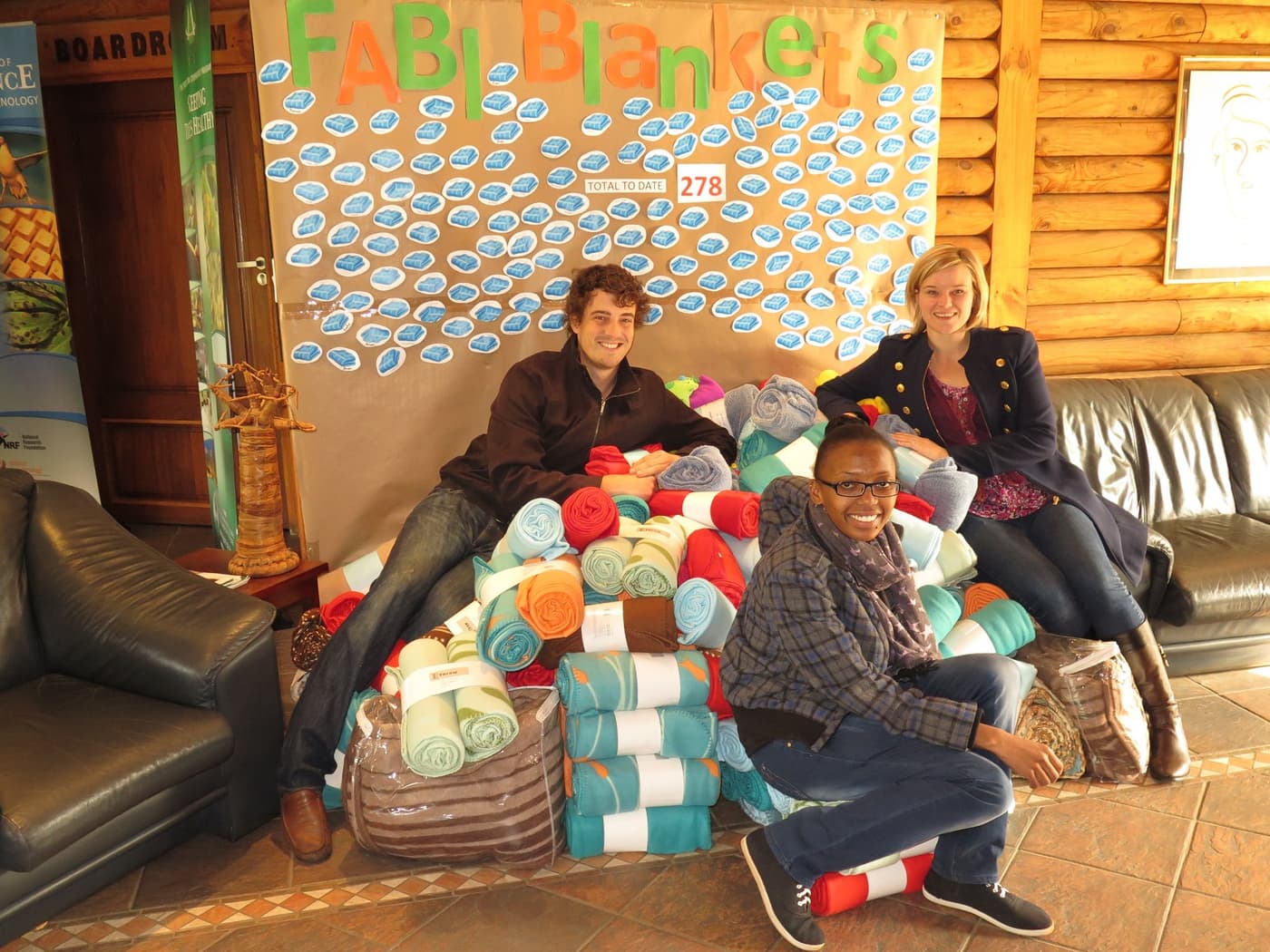 FABI contributes 278 blankets to TuksFM Woolly Winter campaign