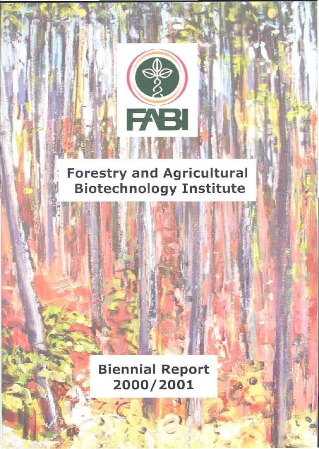 Cover of the FABI Biennial Report 2000–2001