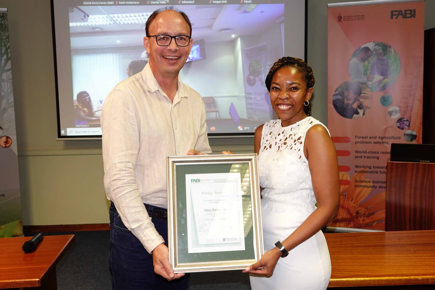 FABI celebrates the completion of Mary Ranketse's PhD
