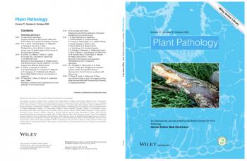 FABI paper featured on the cover of Plant Pathology