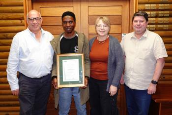 Congratulations to Lazarus on completing his PhD!