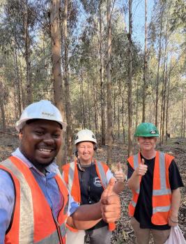 Boots on the ground in KZN: TPCP members survey Eucalyptus pests and meet industry partners