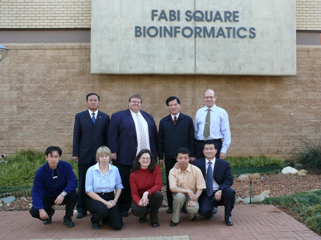 Prof. Mike Wingfield met councillor Wang (science and technology affairs, Chinese embassy).